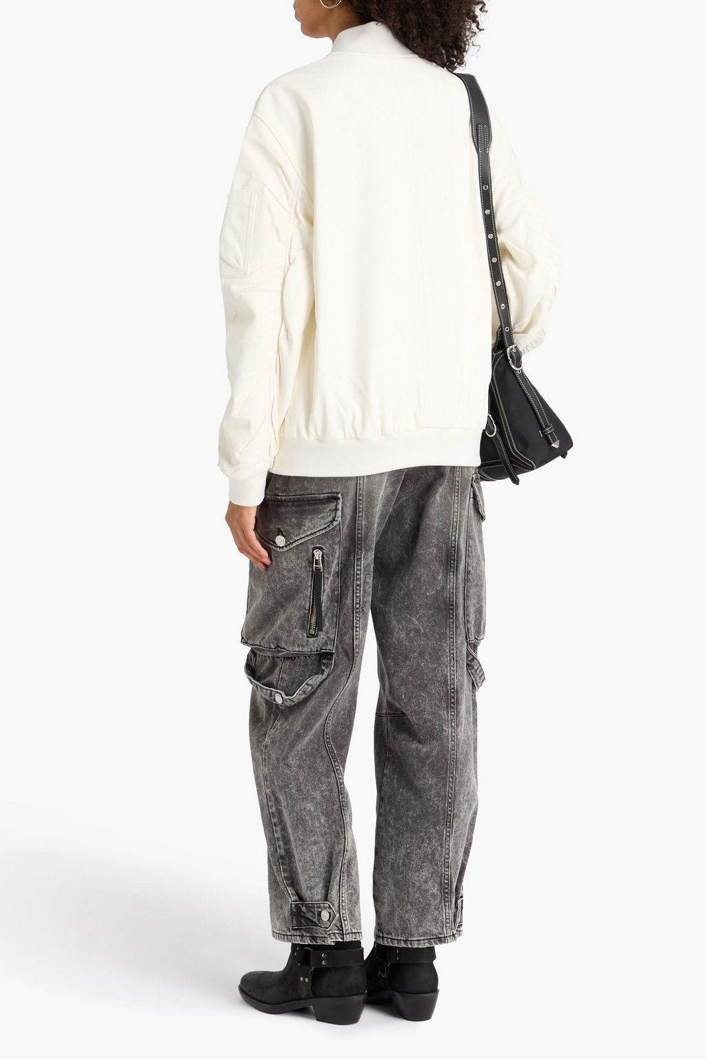 IRO Leather bomber jacket