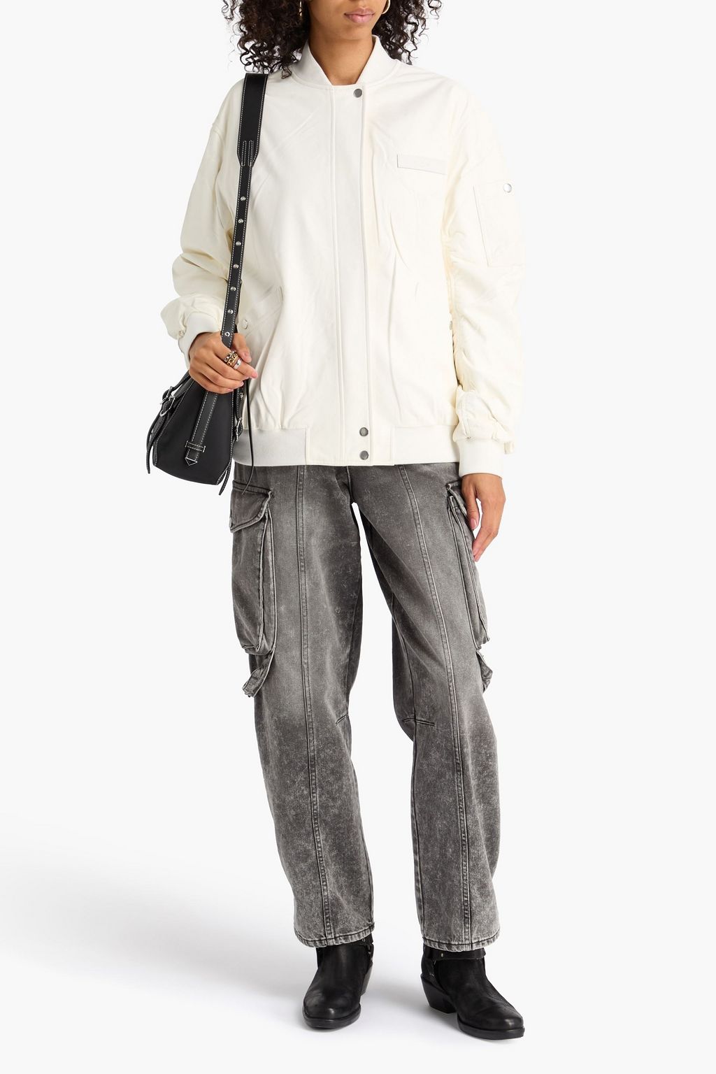IRO Leather bomber jacket