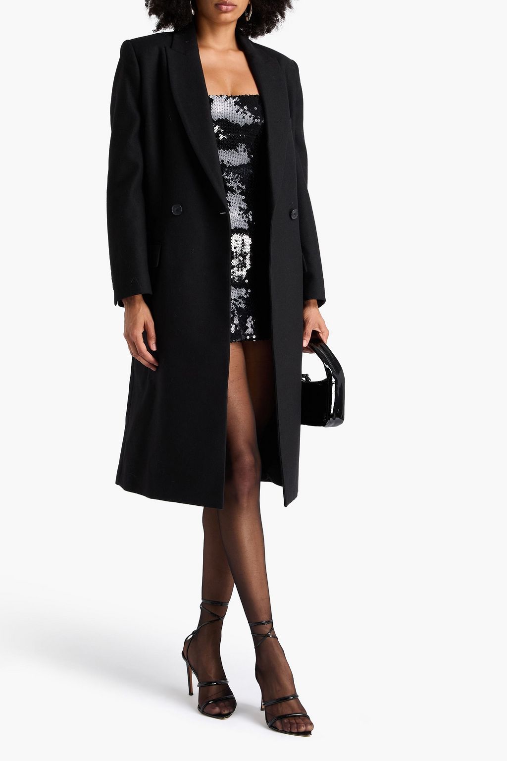IRO Double-breasted twill coat