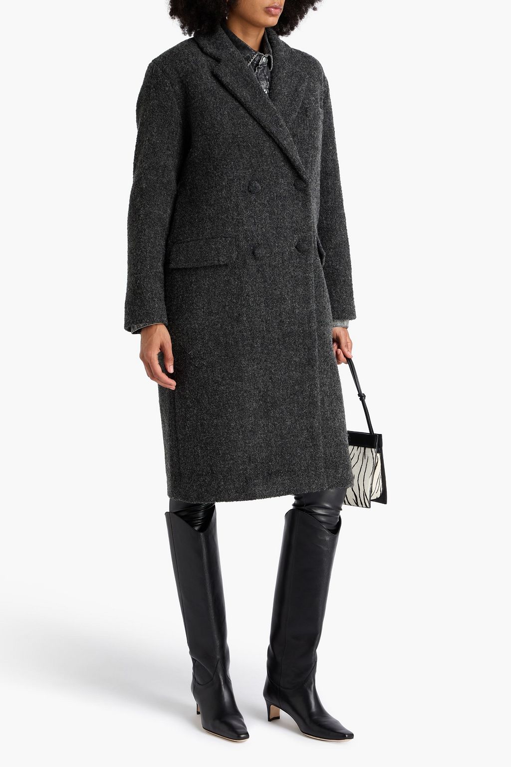 IRO Double-breasted wool-blend coat