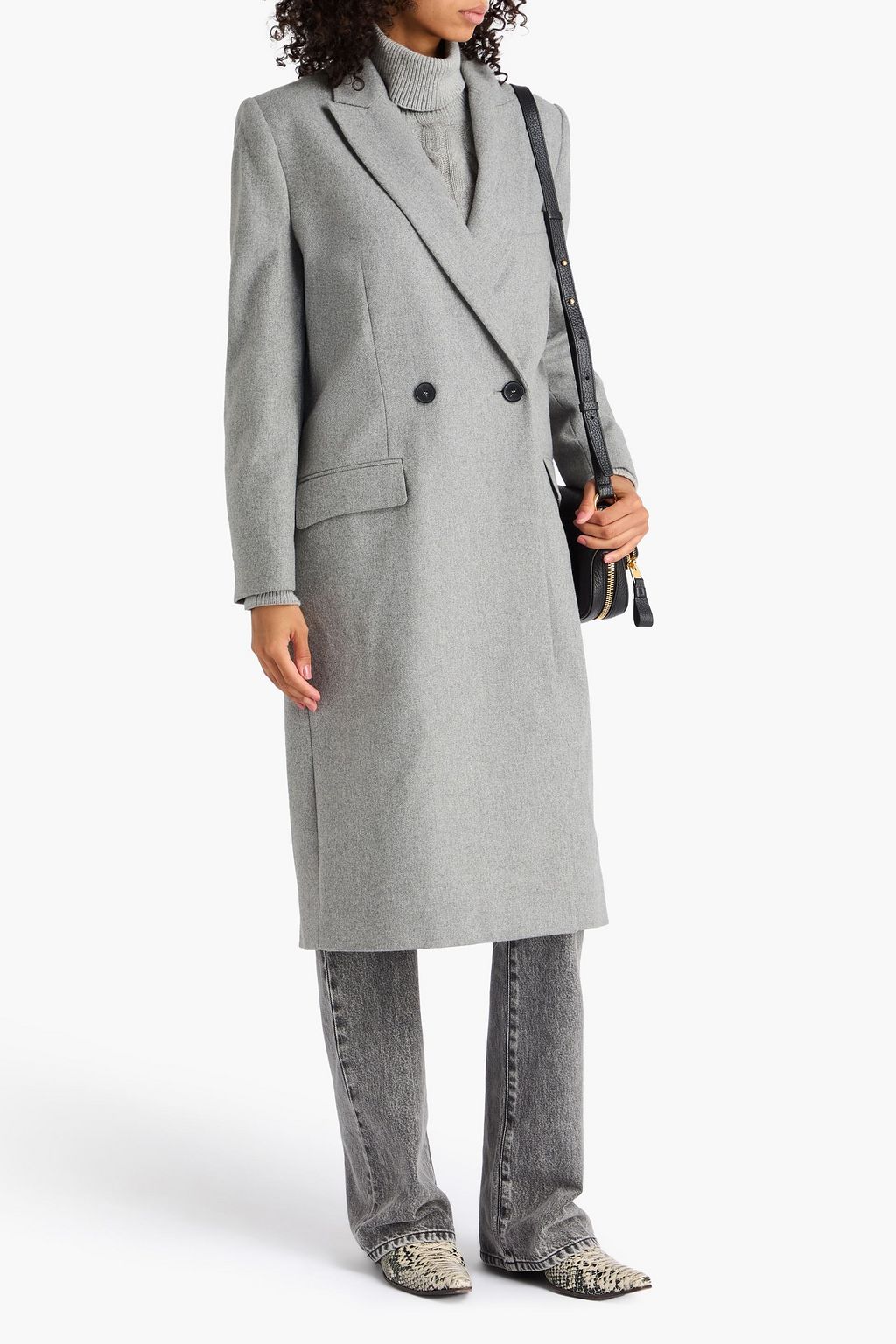 IRO Double-breasted twill coat