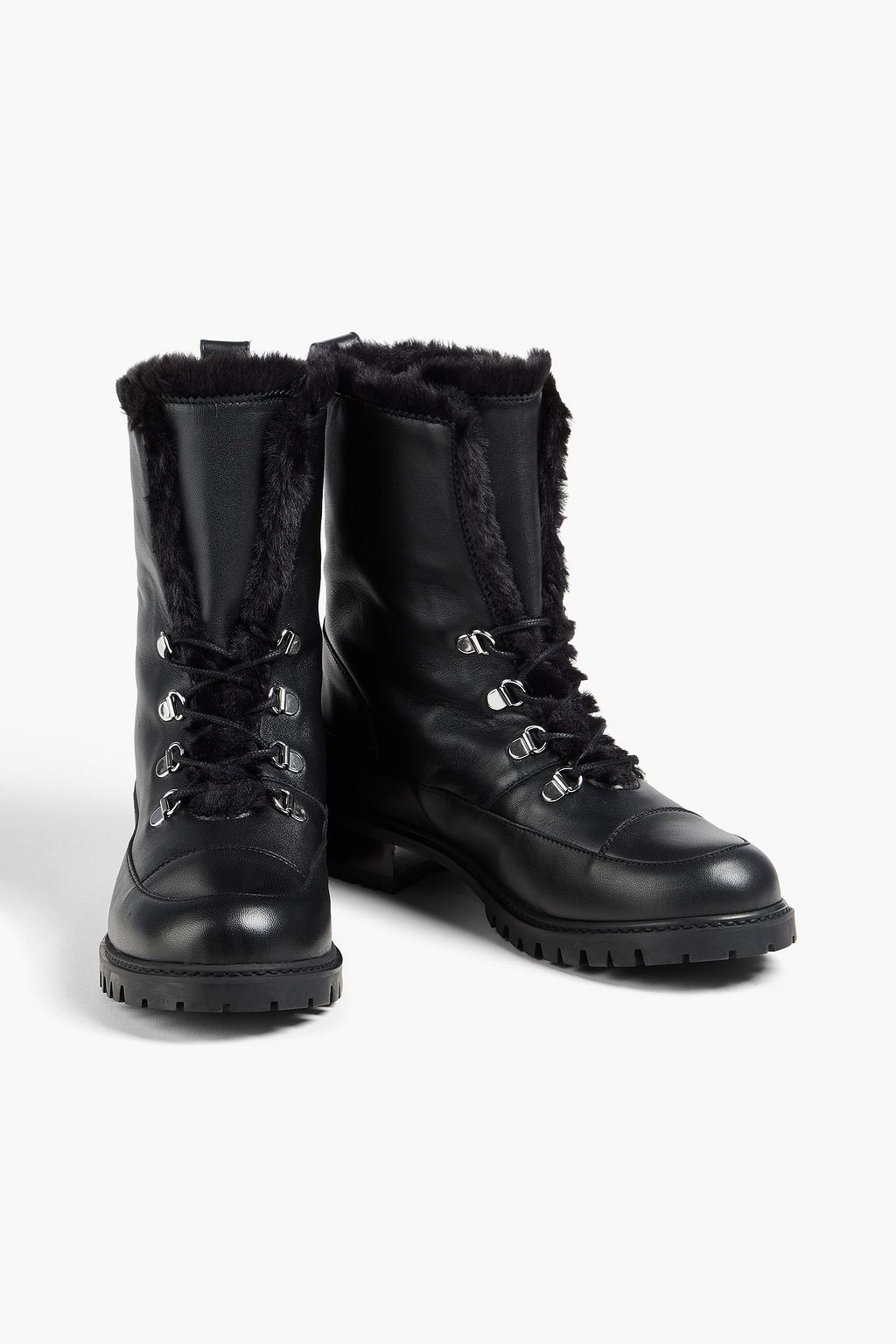 STUART WEITZMAN بوت كومبات من الجلد