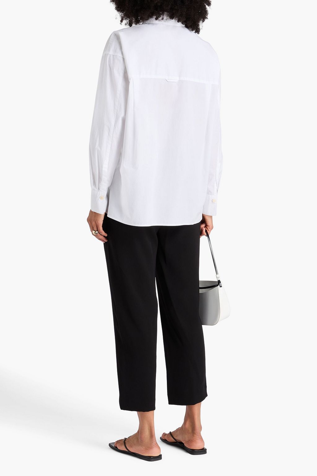 VINCE. Cotton-poplin shirt