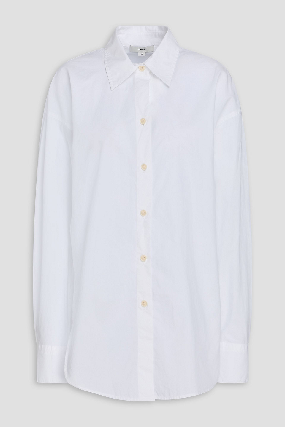 vince. - cotton-poplin shirt - white - xs