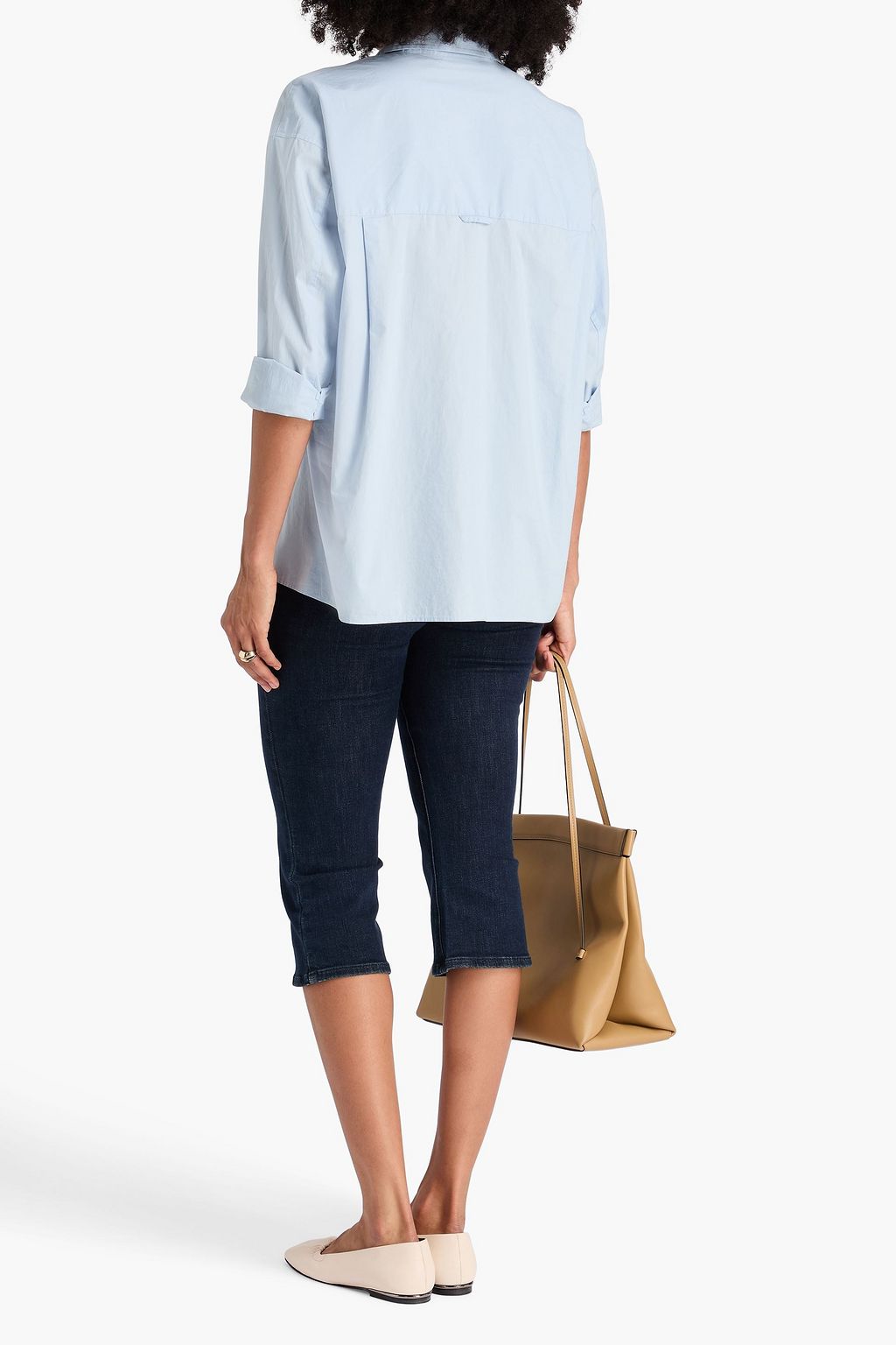 VINCE. Cotton-poplin shirt