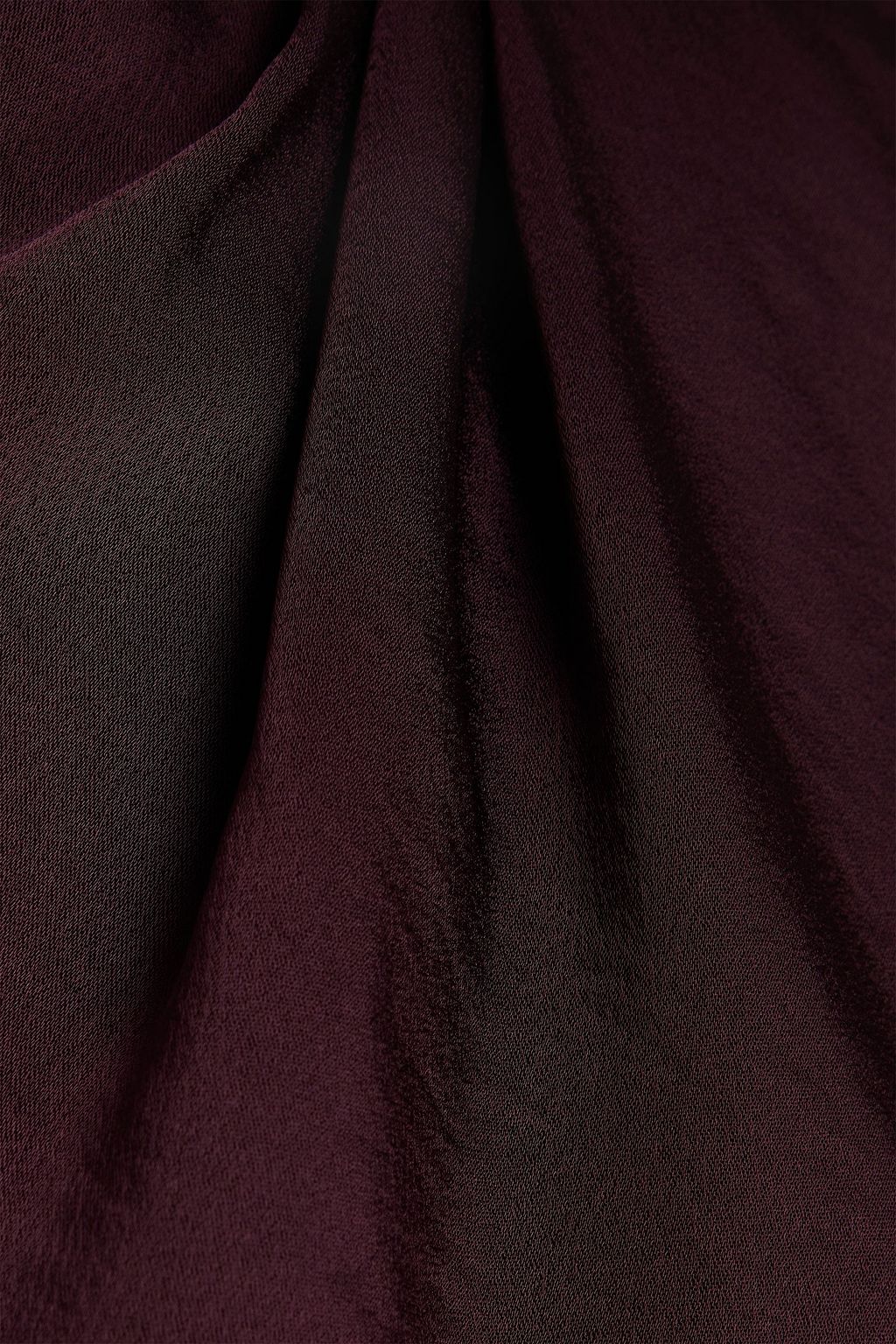 VINCE. Pleated satin-crepe top