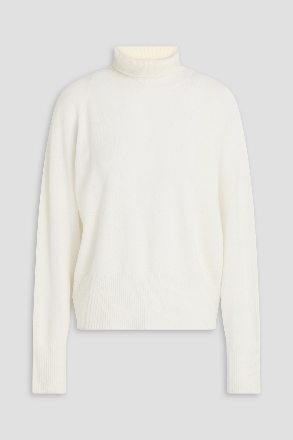 Vince Wool And Cashmere-blend Turtleneck Sweater In White