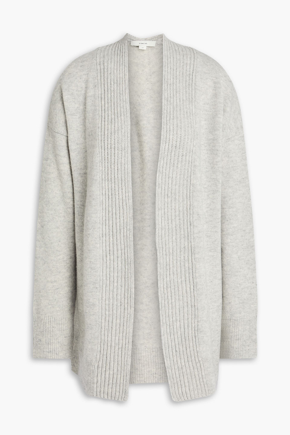 Vince Wool And Cashmere-blend Cardigan In Gray