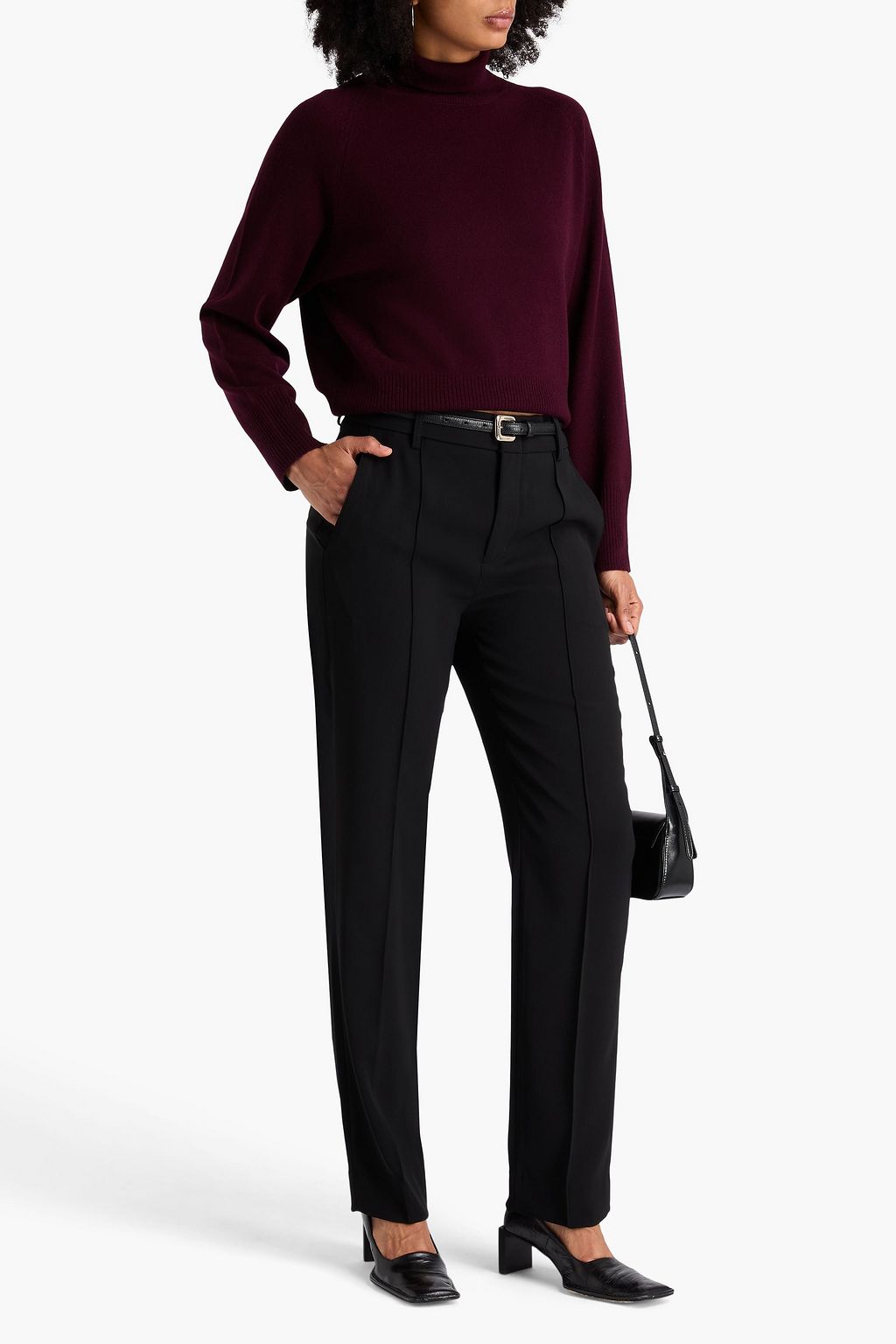 VINCE. Wool and cashmere-blend turtleneck sweater