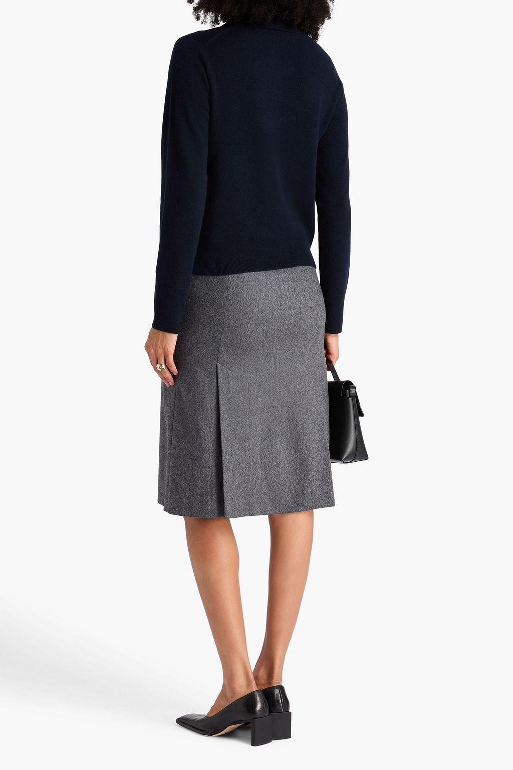 VINCE. Wool and cashmere-blend polo sweater