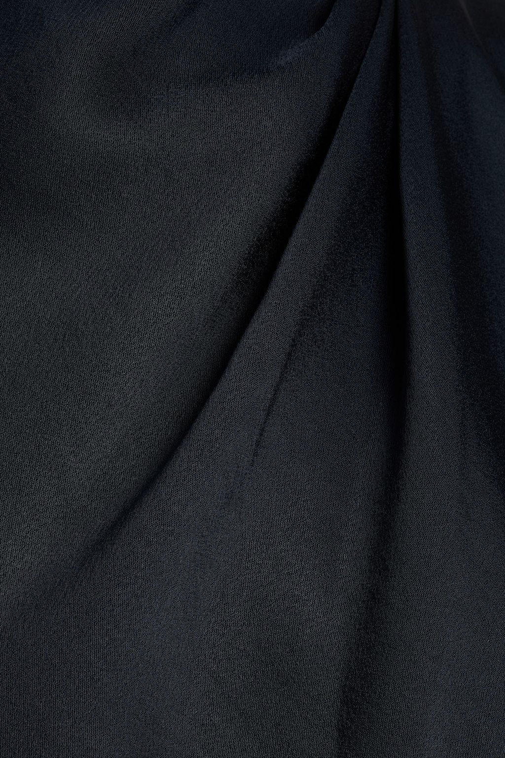 VINCE. Pleated satin-crepe top