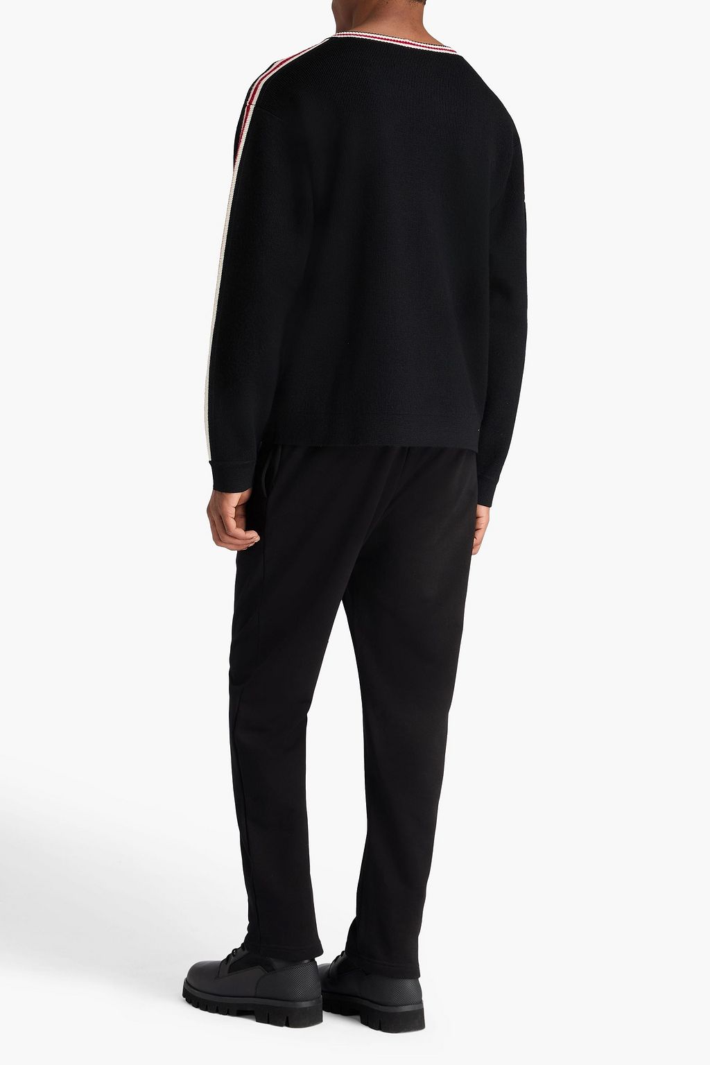 PERFECT MOMENT Striped merino wool sweater