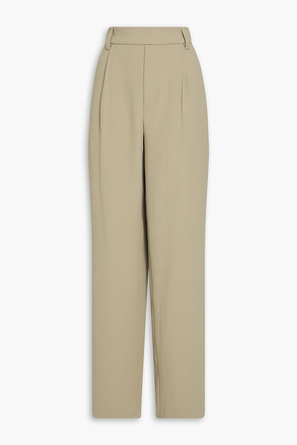 Vince Crepe Tapered Pants In Green