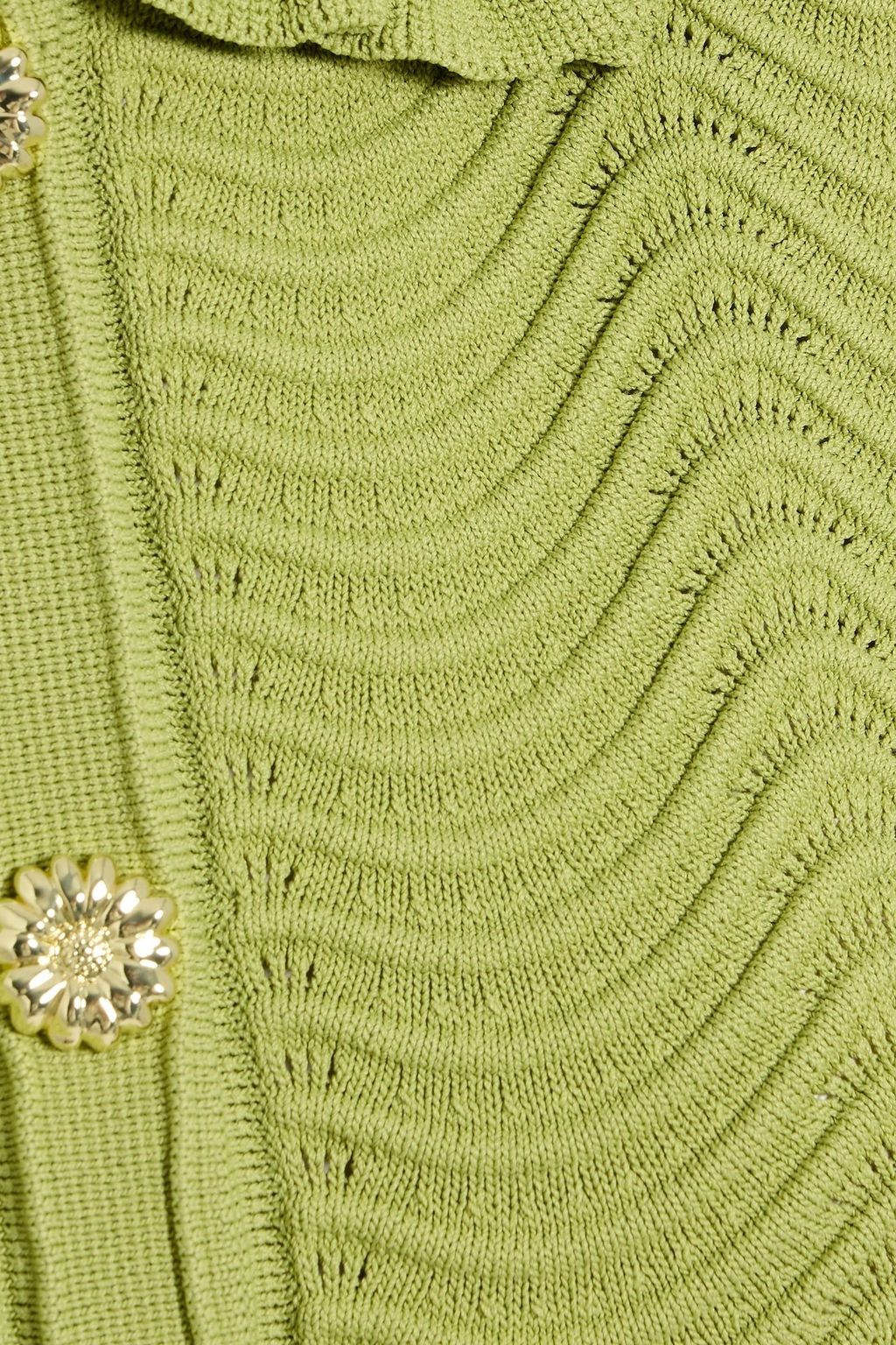 SANDRO Ruffled jacquard-knit top