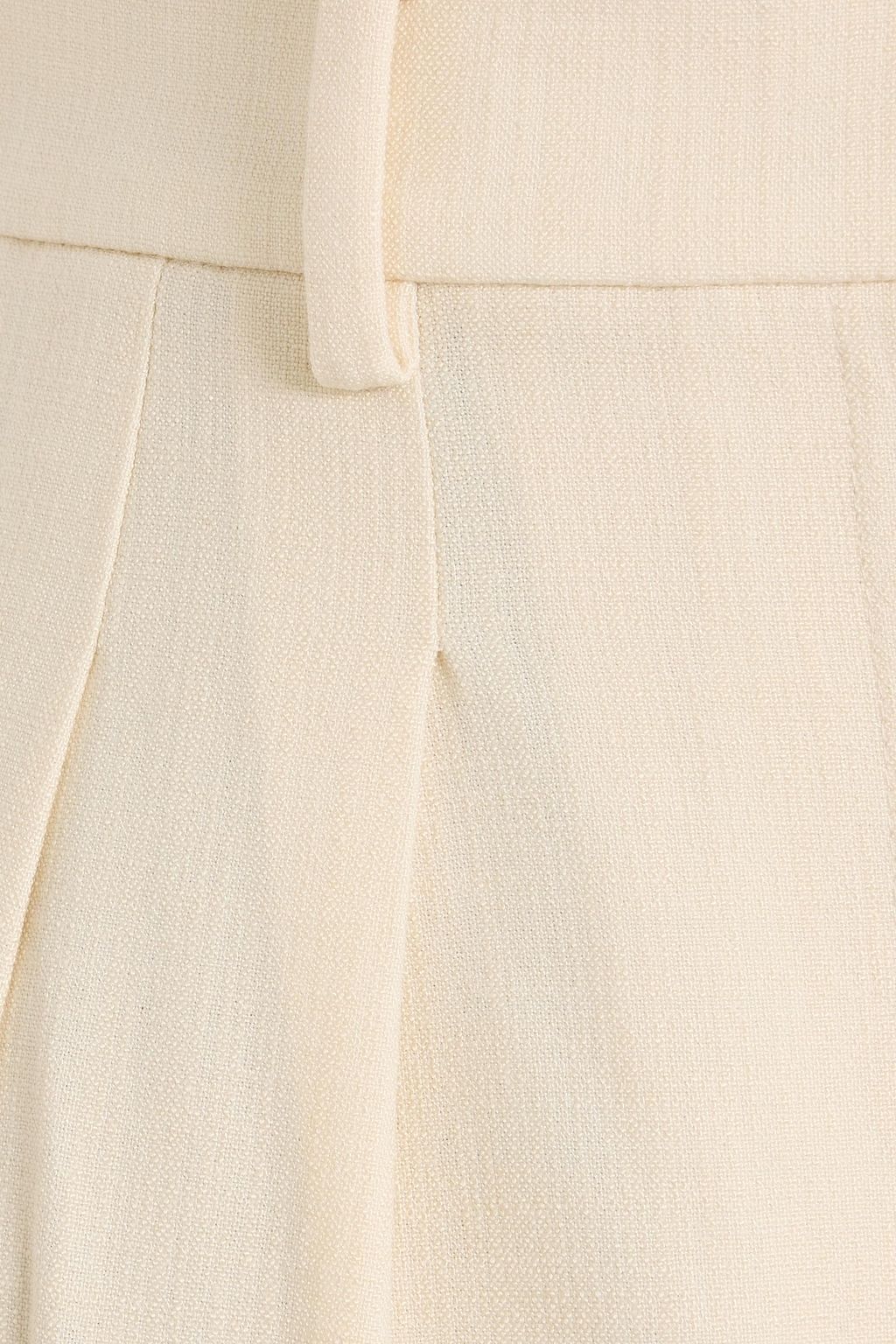 MAJE Pleated woven shorts