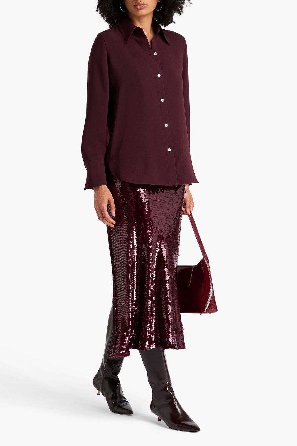 VINCE. Crepe shirt