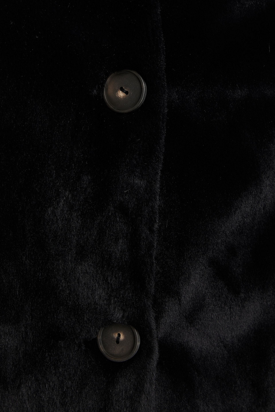 Vince Faux Fur Trucker Jacket In Black