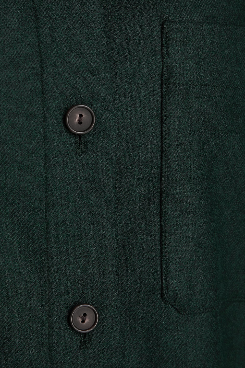 Vince Twill Shirt In Black