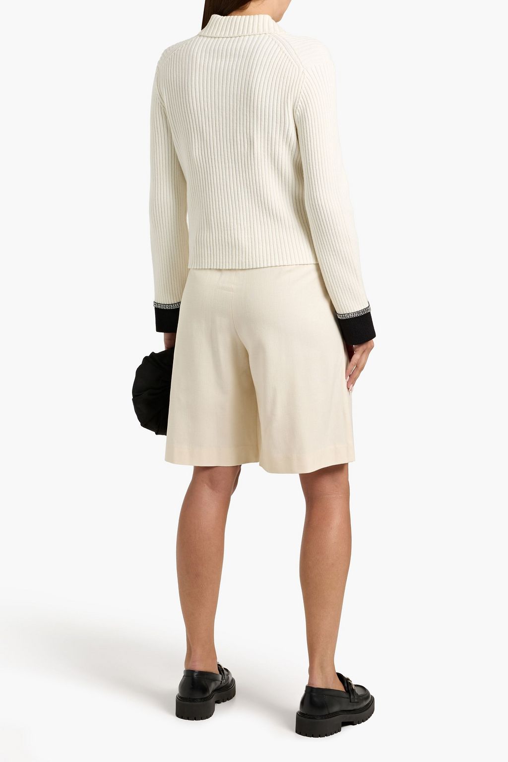 MAJE Ribbed-knit cardigan