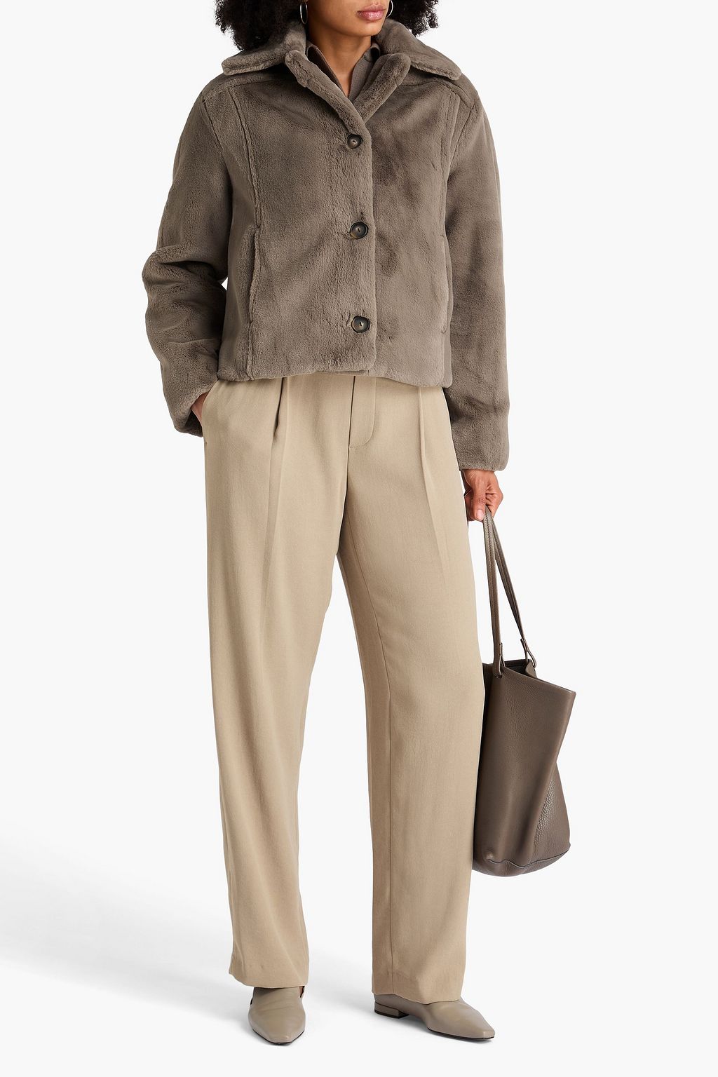 VINCE. Plush jacket