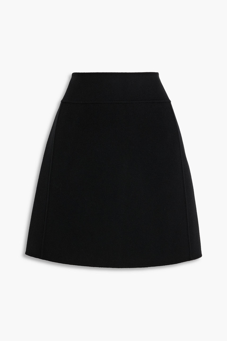Max Mara Ali Wool-felt Mini Skirt In Black