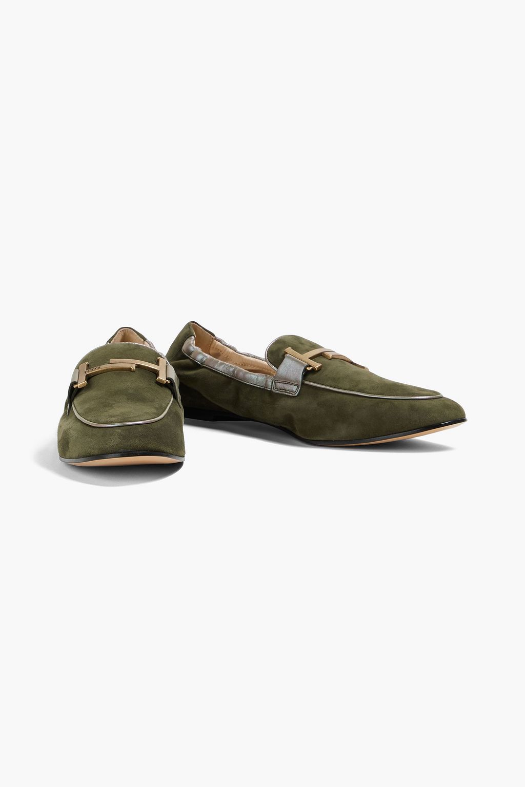 TOD'S Loafers „Double T“ aus Nubukleder