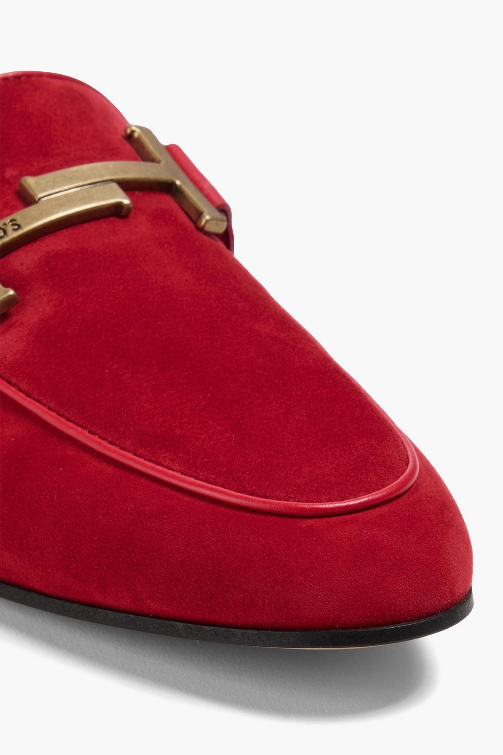 TOD'S 더블 T 누벅 로퍼