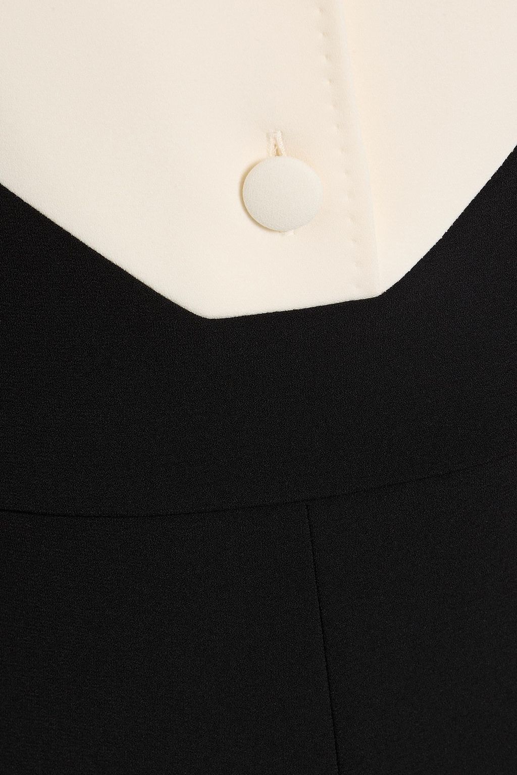 MAX MARA Snack two-tone crepe playsuit