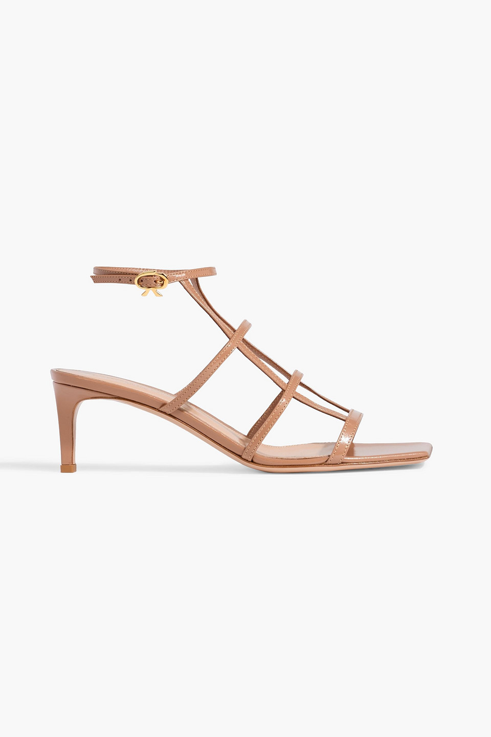 Gianvito Rossi Mondry 55 Leather Sandals In Brown