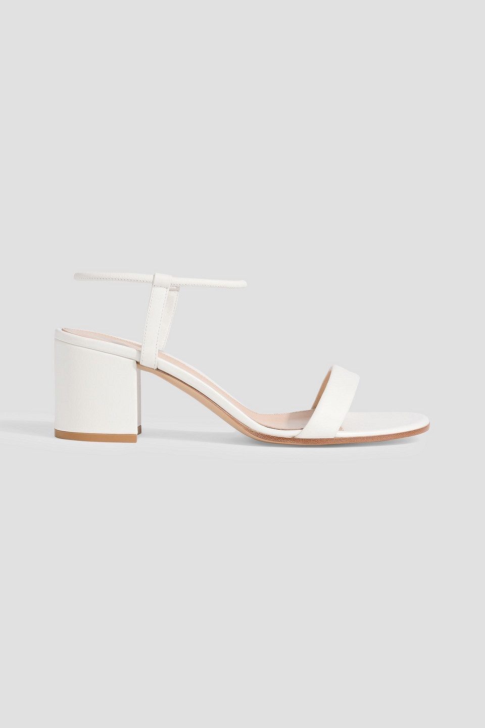 Gianvito Rossi Nadia 60 Leather Sandals In White