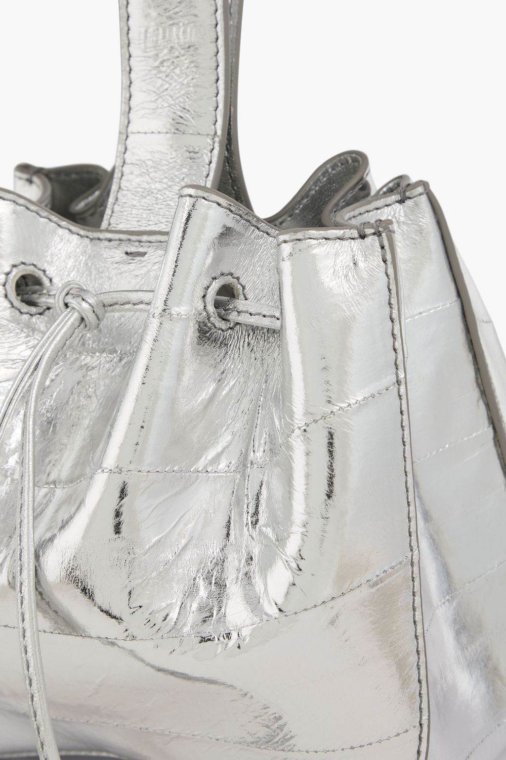 ALAÏA Rose Marie metallic eel tote