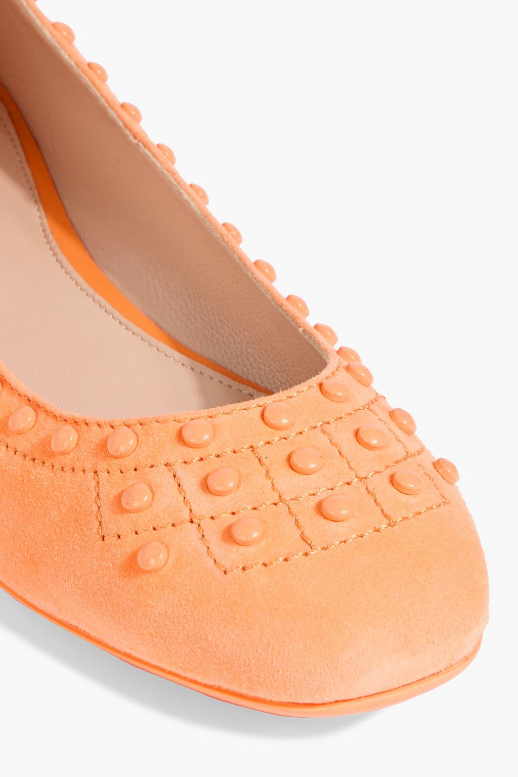 TOD'S Studded suede ballet flats