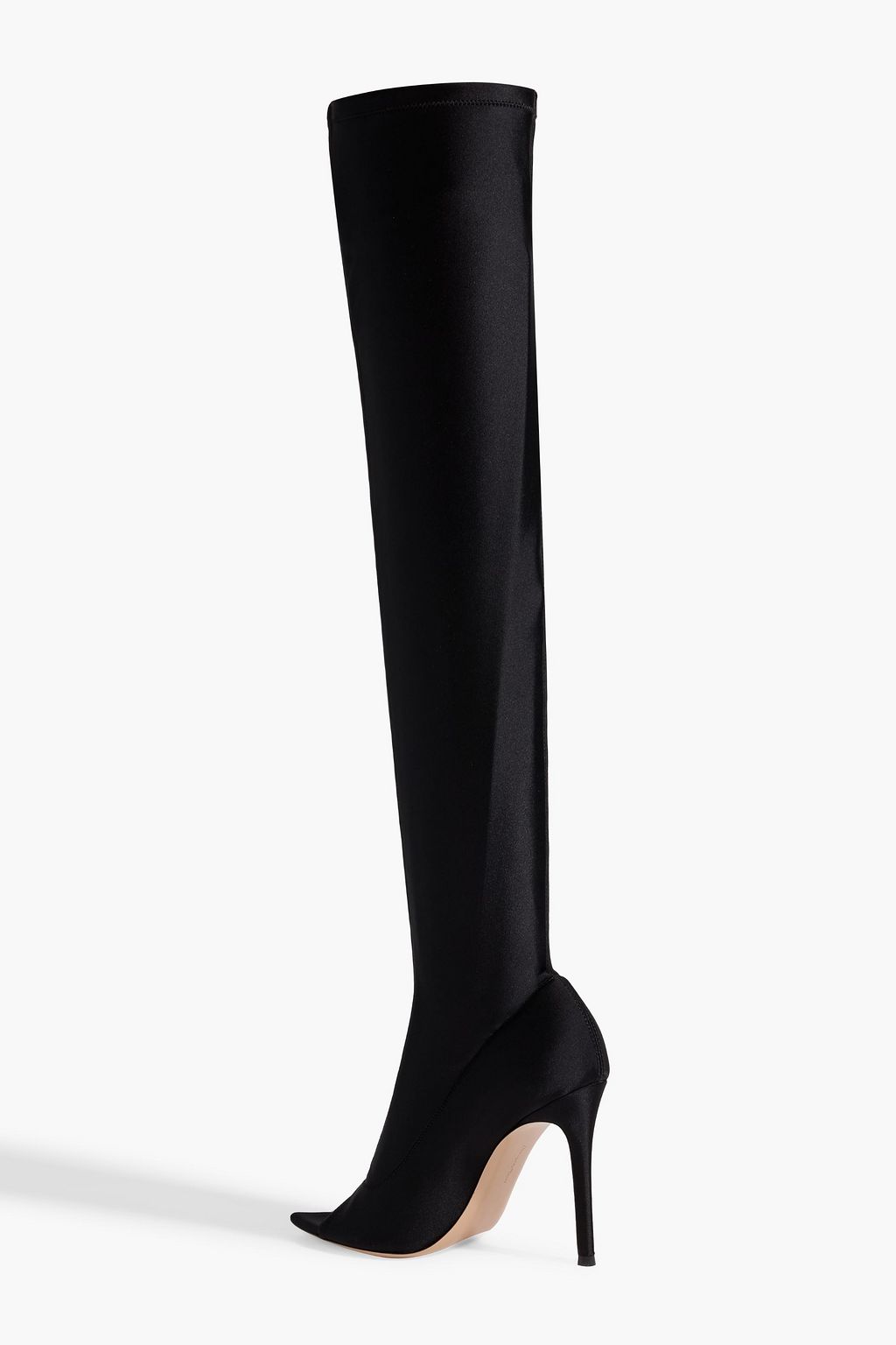 GIANVITO ROSSI Hiroko PVC and satin over-the-knee boots