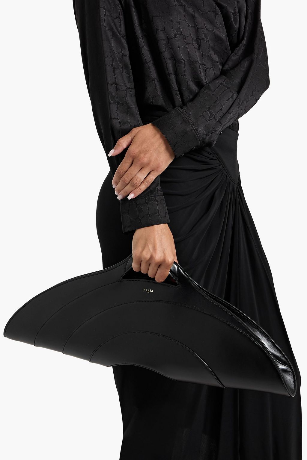 ALAÏA Khaima leather clutch