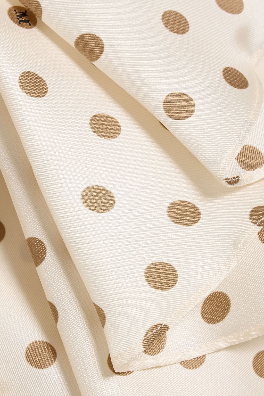 MAX MARA Pegli ruffled polka-dot silk-twill top