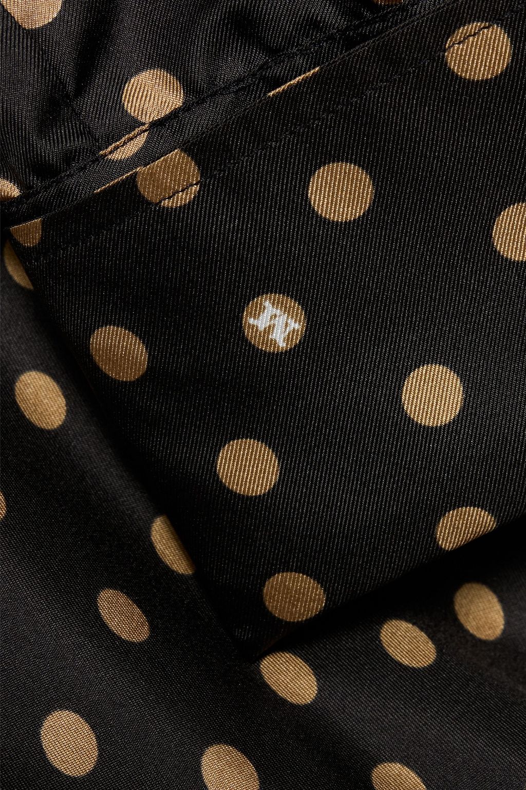 MAX MARA Shock polka-dot silk-twill mini shirt dress