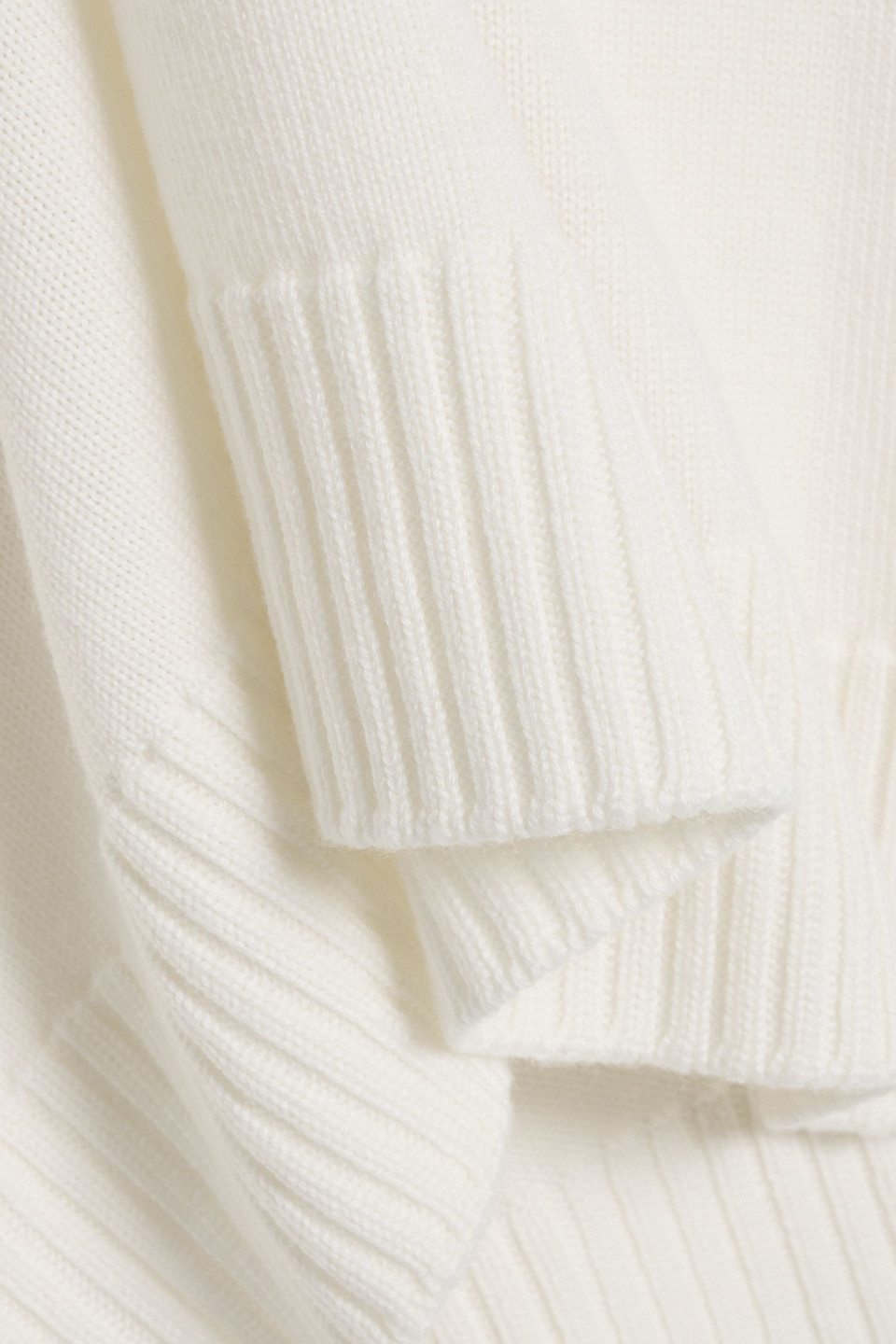 Max Mara Superbo Wool Turtleneck Sweater In White