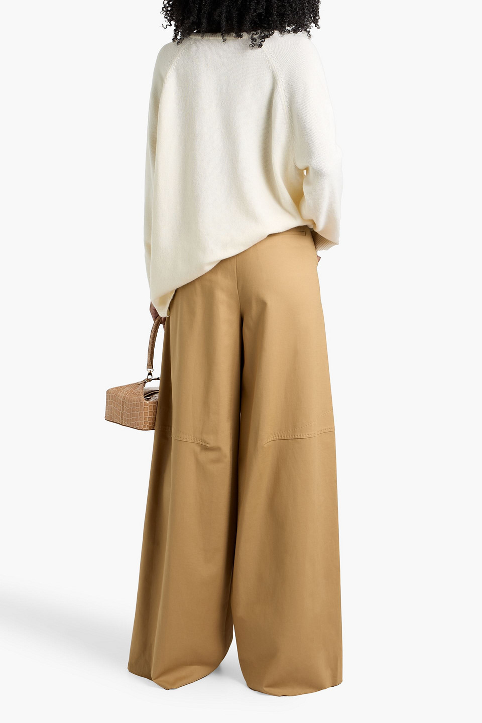 Max Mara Juditta Oversized Wool And Cashmere-blend Sweater In White