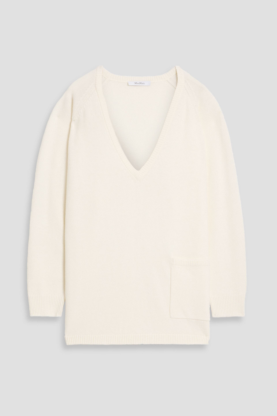 Max Mara Juditta Oversized Wool And Cashmere-blend Sweater In White