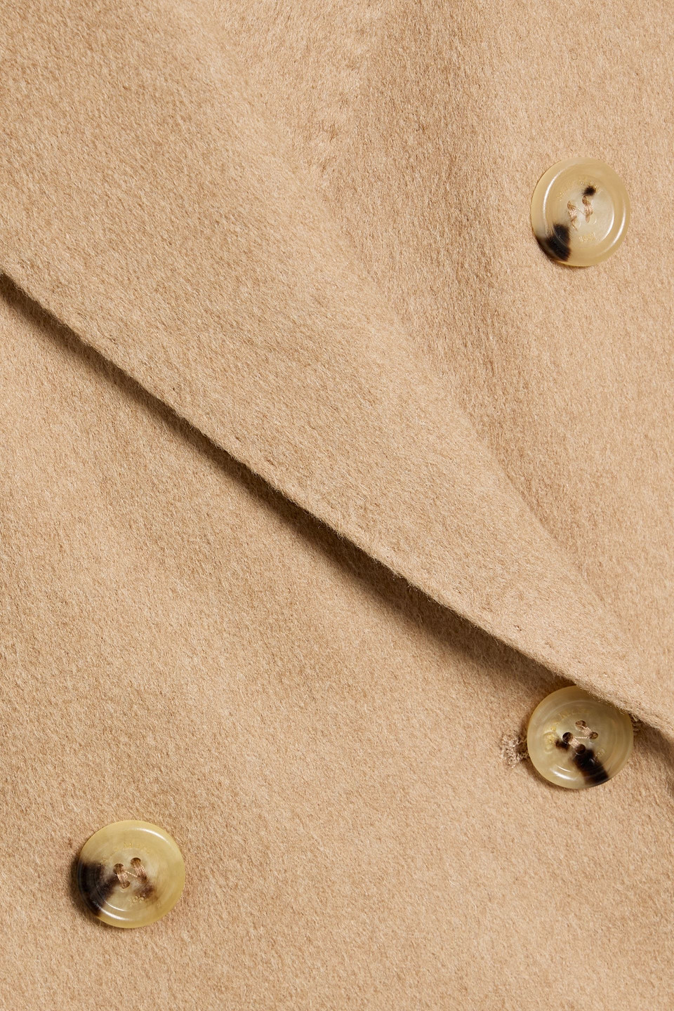 Max Mara Sumero Double-breasted Camel Hair Blazer In Brown