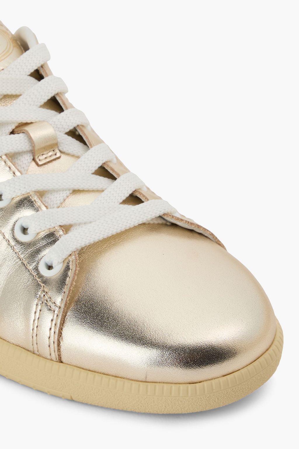 TOD'S レザースニーカー メタリック