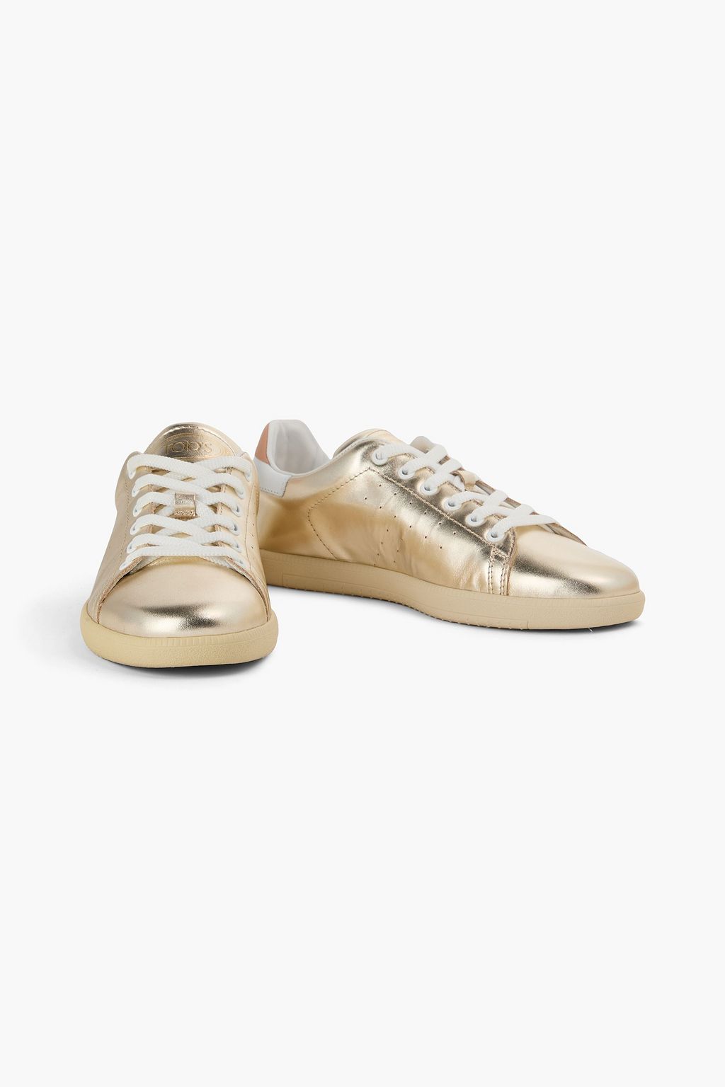 TOD'S レザースニーカー メタリック