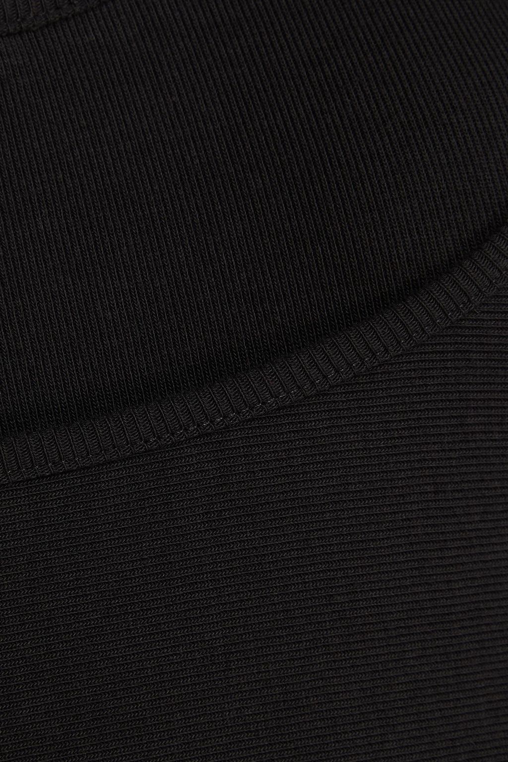 ALAÏA Layered ribbed cotton-jersey bodysuit