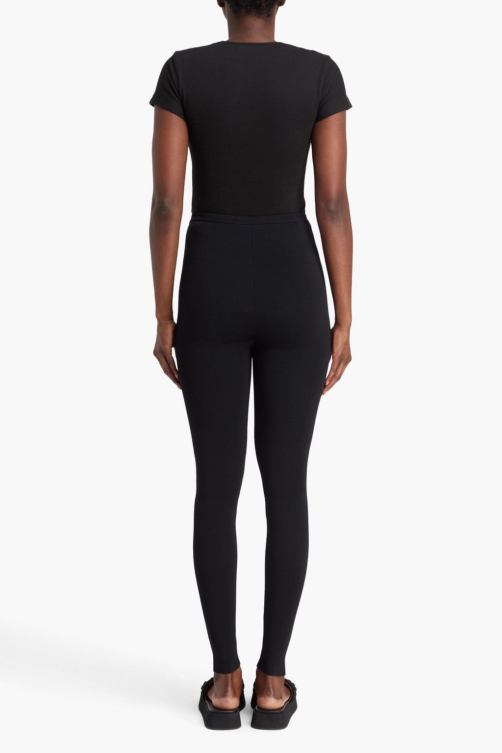 ALAÏA Layered ribbed cotton-jersey bodysuit