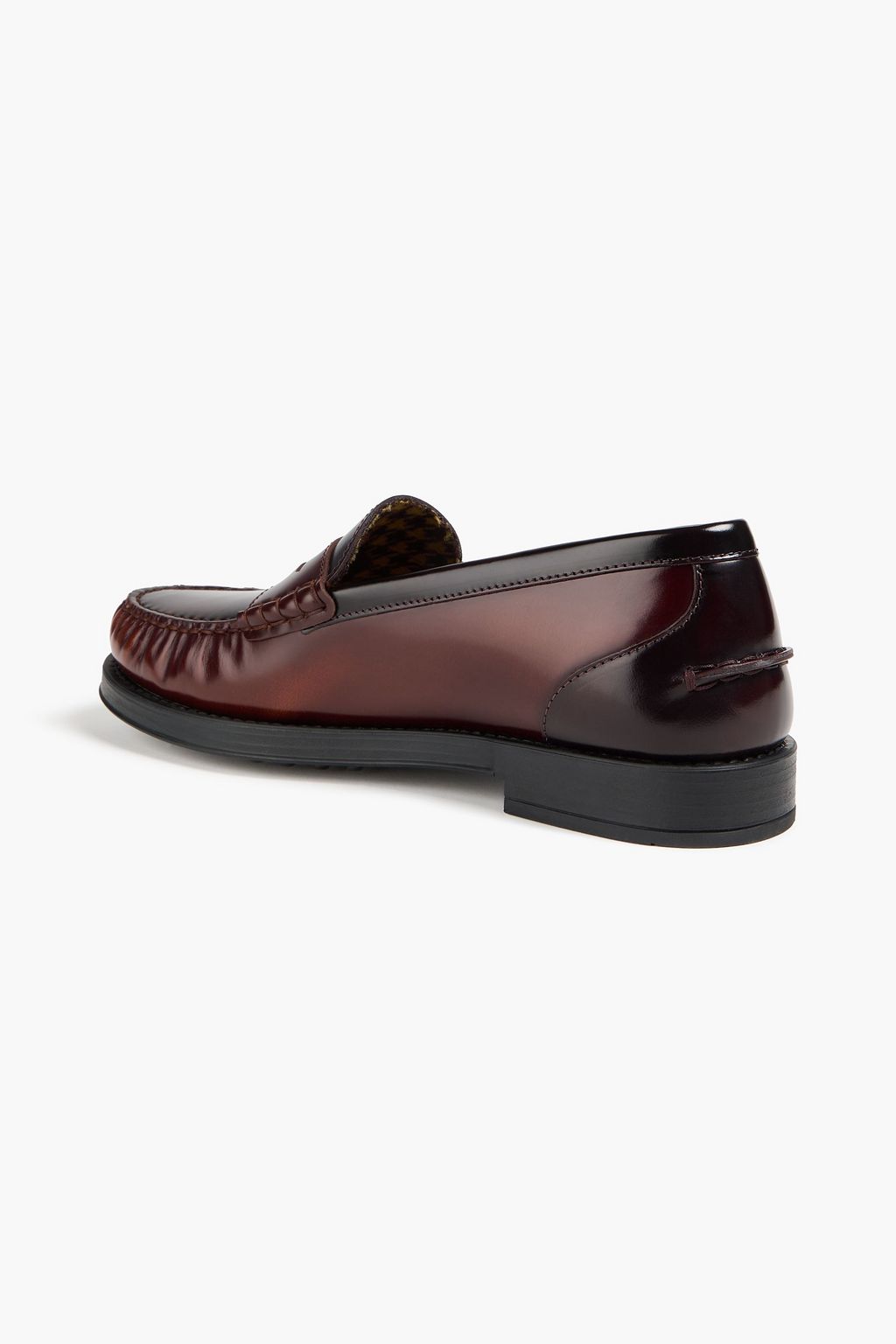 TOD'S Loafers aus brüniertem Leder mit Verzierung