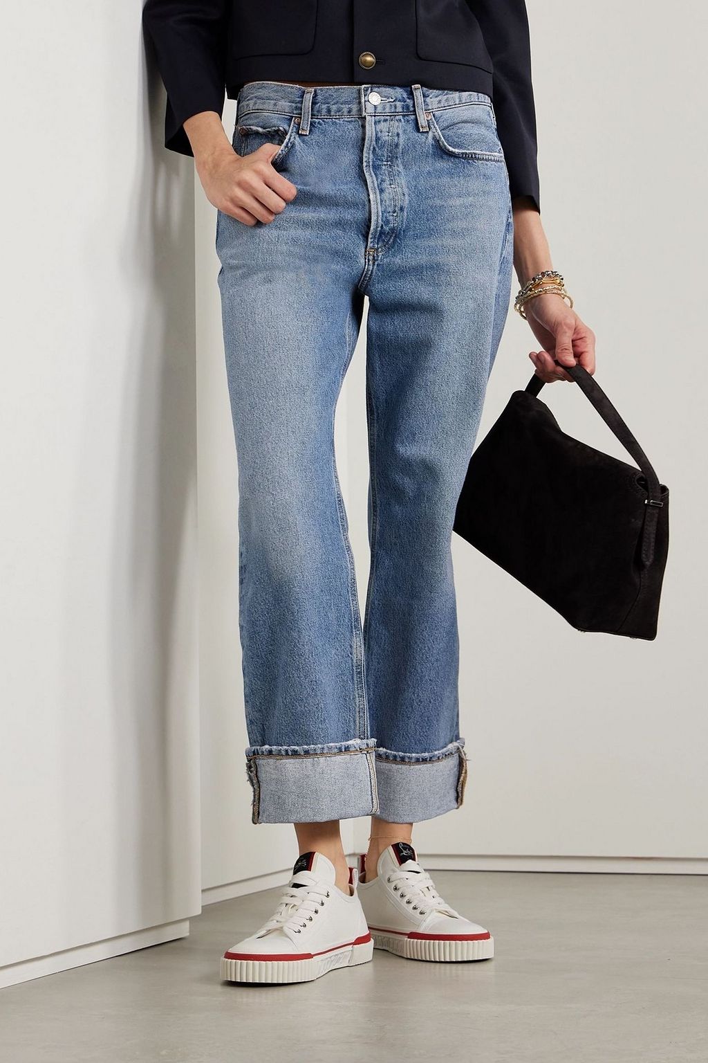 CHRISTIAN LOUBOUTIN Pedro Junior cotton-canvas sneakers