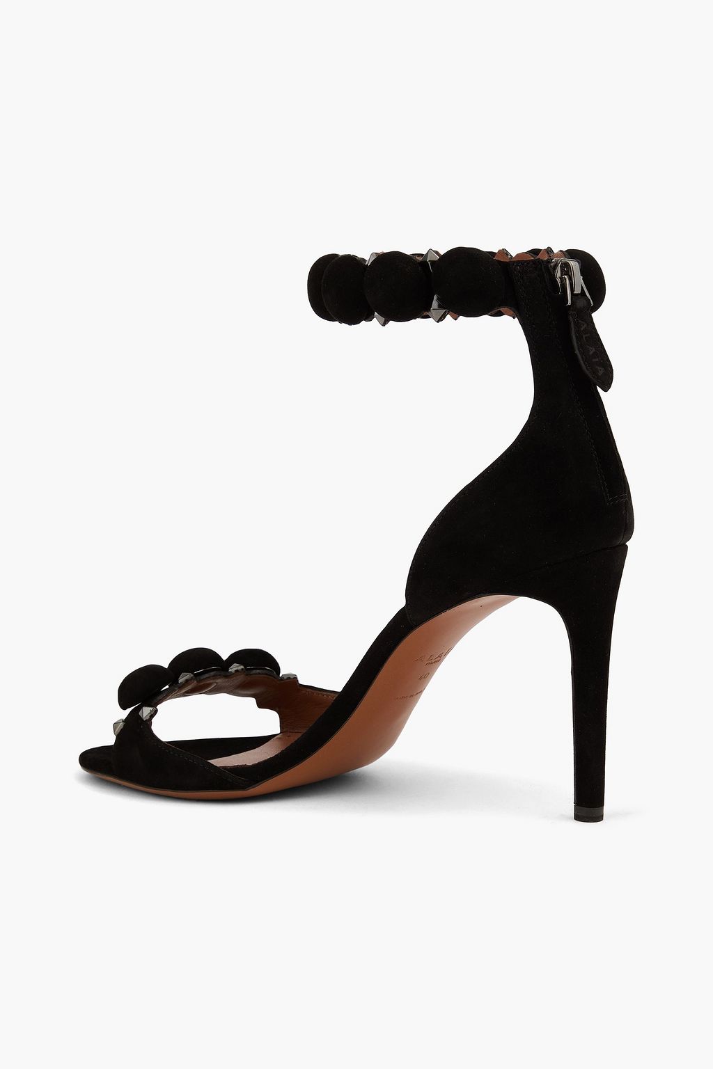 ALAÏA La Bombe 90 studded suede sandals