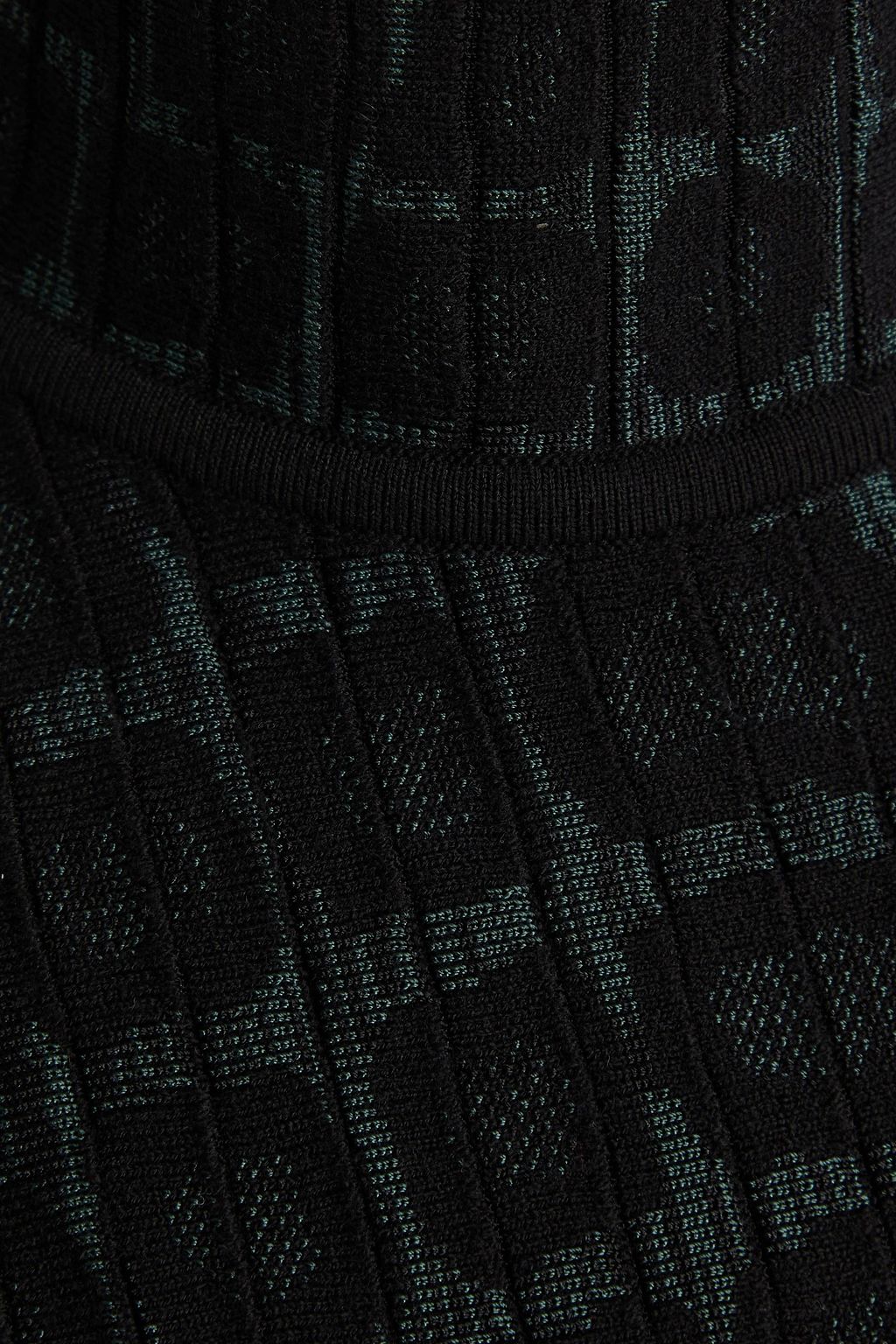 ALAÏA Ribbed jacquard-knit bodysuit