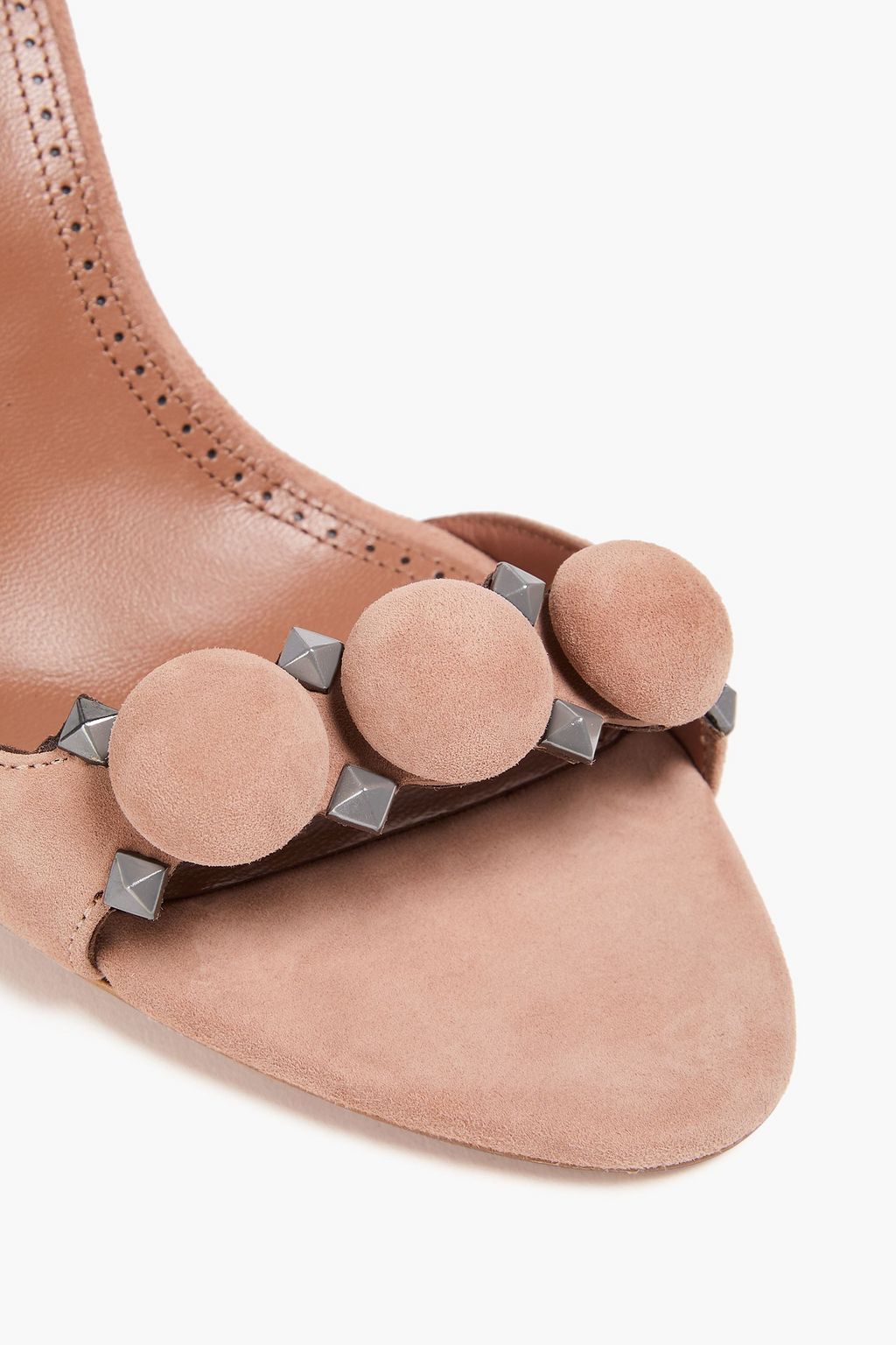 ALAÏA La Bombe 90 studded suede sandals
