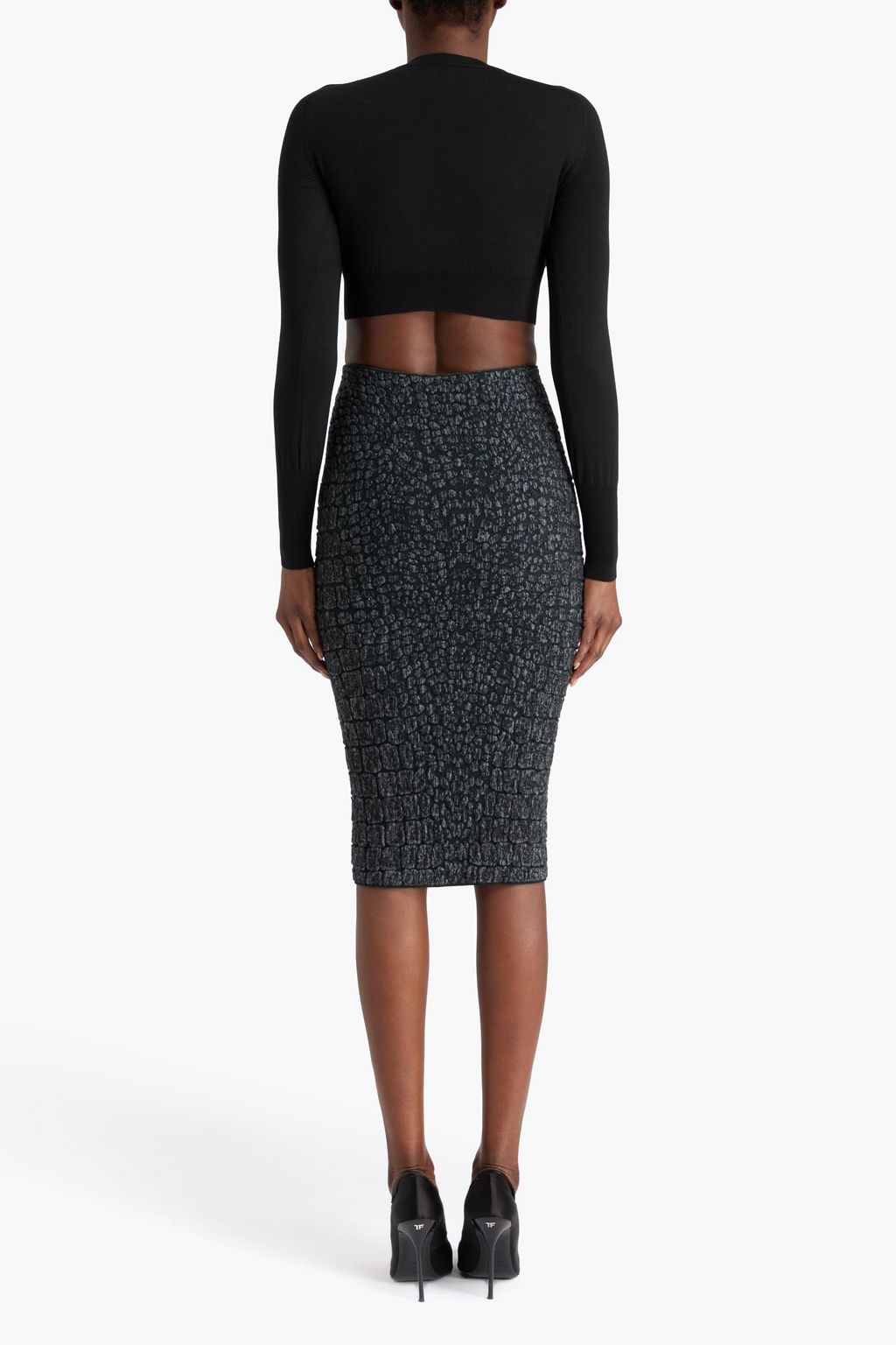 ALAÏA Bleistiftrock aus Jacquard-Strick